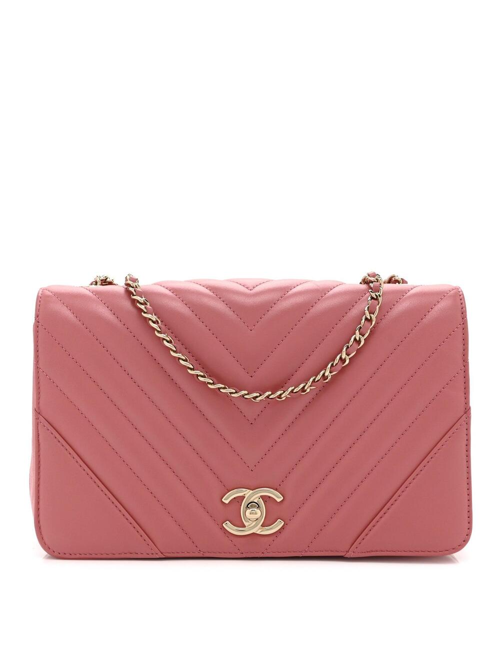Chanel Calfskin Chevron Quilted Small #296834C35B